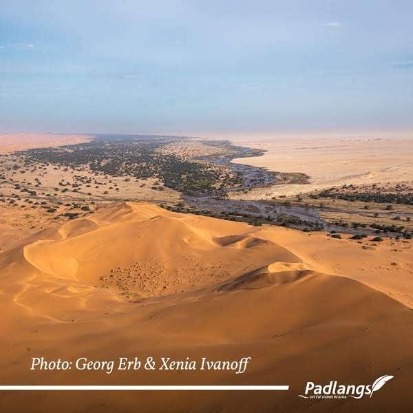 Rain water flowing through the Kuiseb