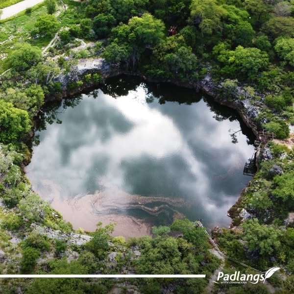 Lake Otjikoto after rainfalls in Namibia