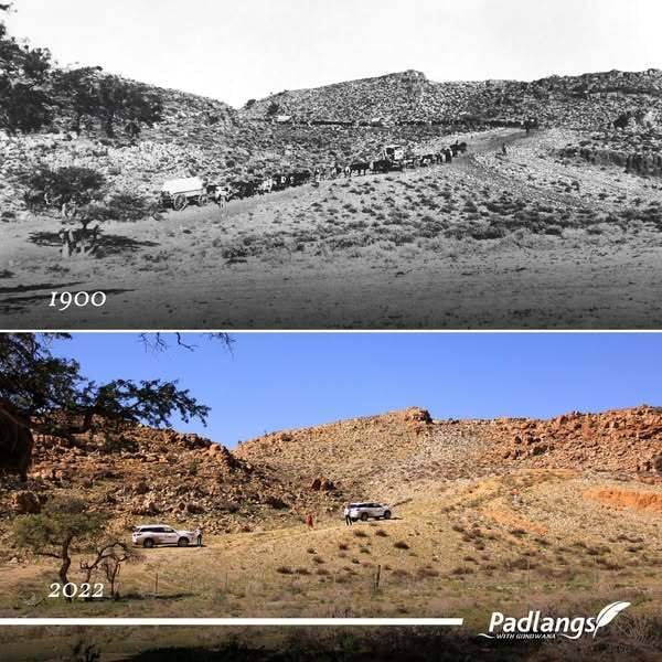 Luderitz in 1900 and 2022