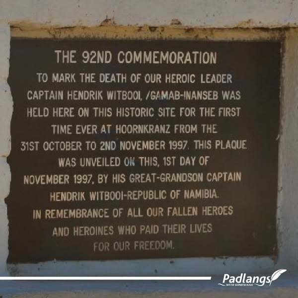 Commemoration at Hornkranz