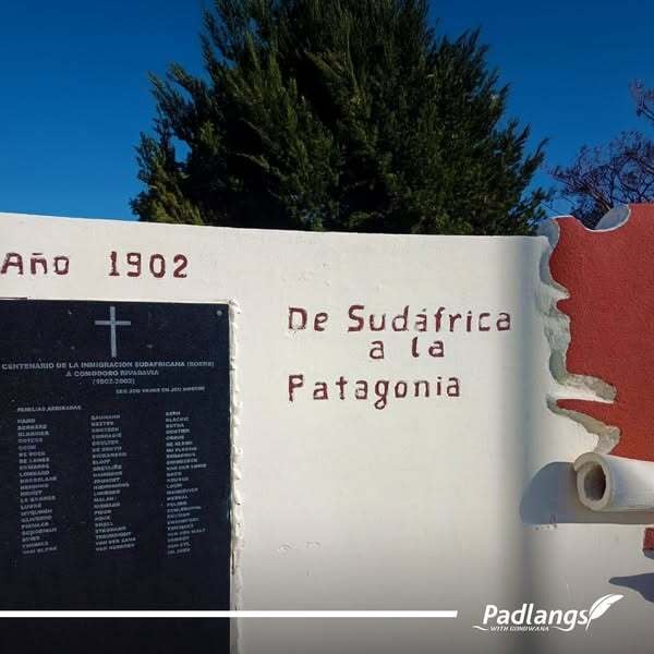 Monument commemorates the Boer migration to Patagonia