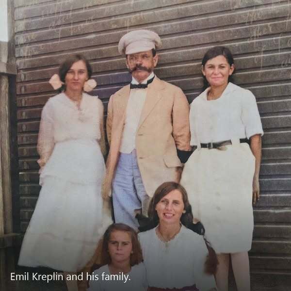 Emil Kreplin and his family