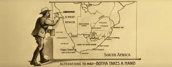 Botha making alterations to Map