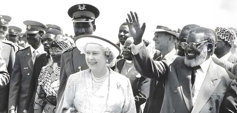 President Sam Nujoma and Queen Elizabeth II