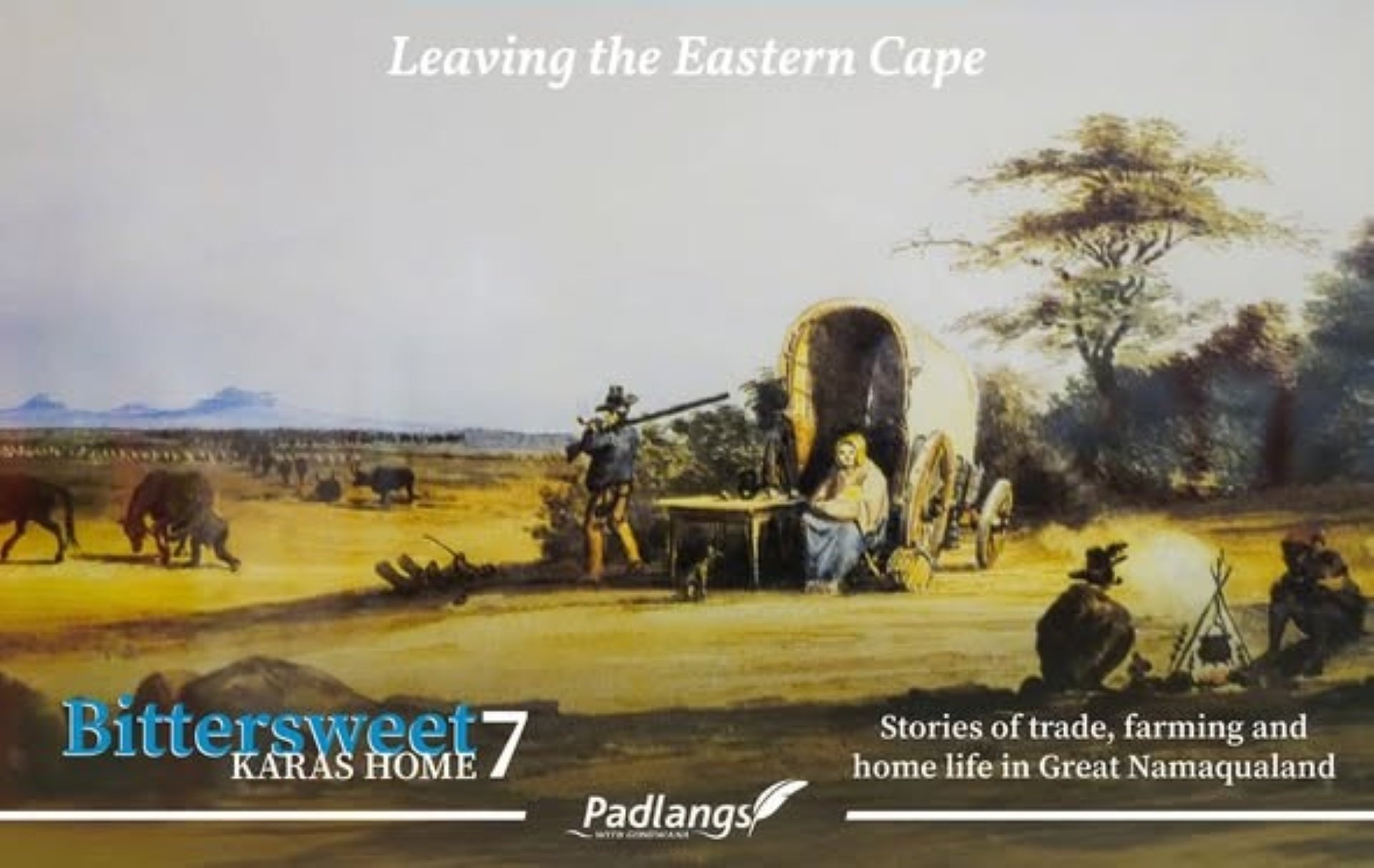 Ox-wagon traders travelling through Namaqualand in the 19th century, reflecting early trade routes, frontier transport, and the formative experiences of Charles Henry Hill.