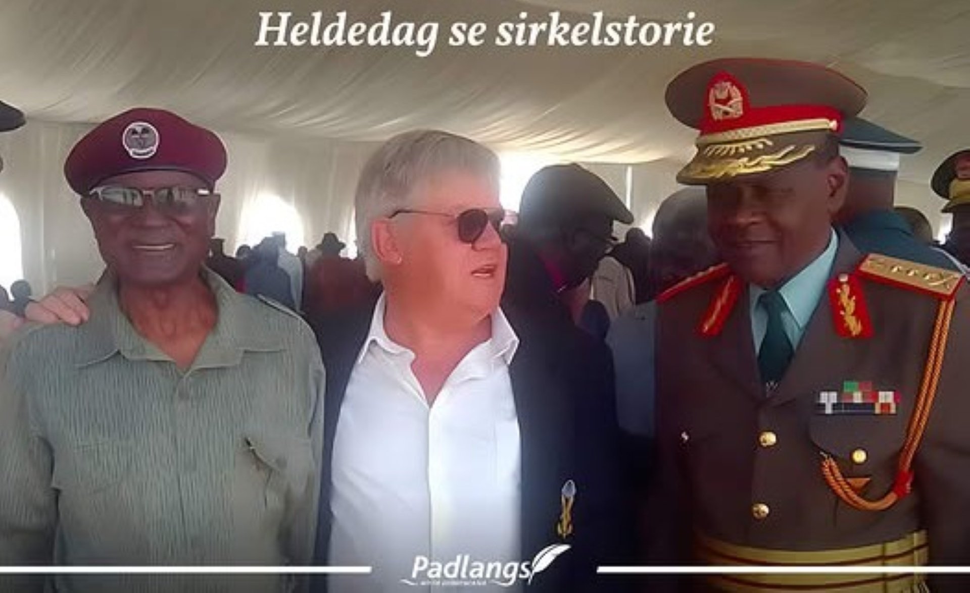 A Heroes Day moment where former opponents shared stories of war and peace