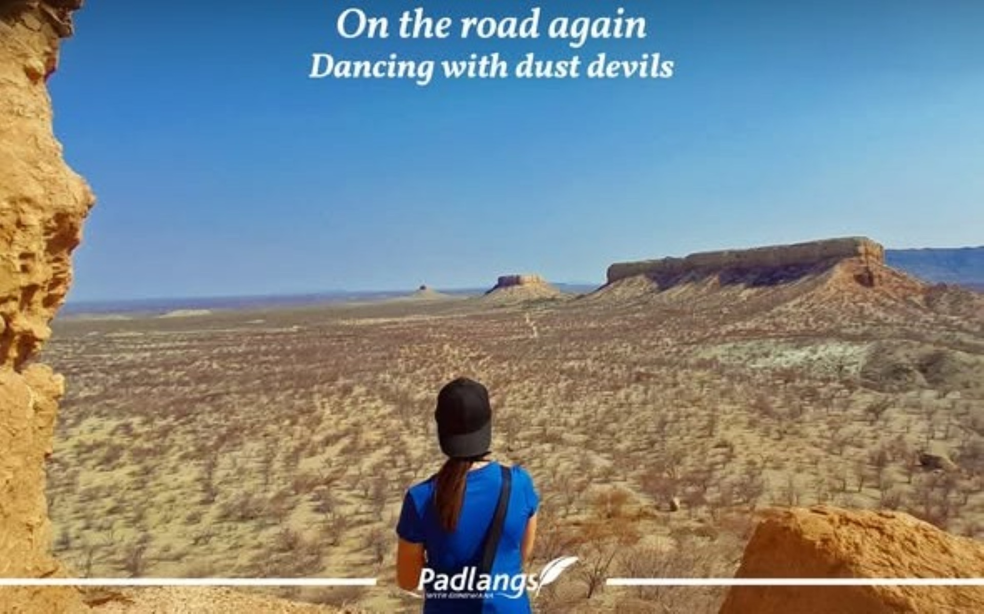 Traveller exploring northern Namibia, from dinosaur footprints and the Waterberg Plateau to Vingerklip rock formation and a mopane-shaded lodge oasis.